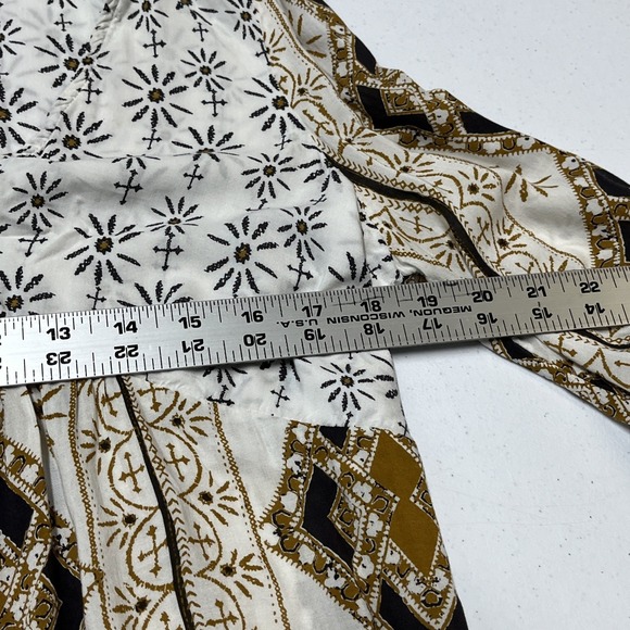 Free People Top Babydoll Oversized Tunic Boho Tiered Hi Low Size S Festival - Picture 7 of 9